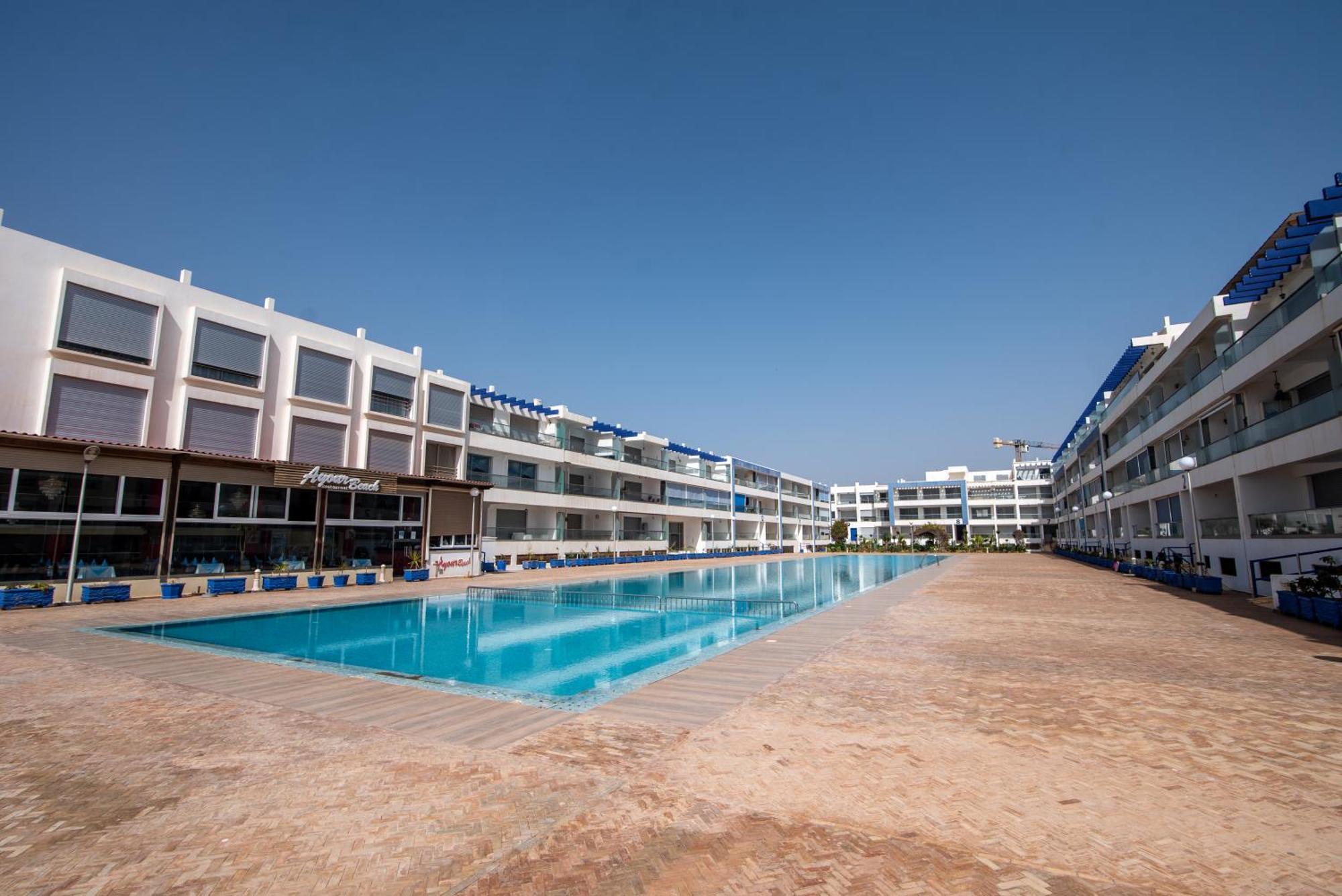 Appartement Pied Dans L'Eau Avec Piscine Aourir Kültér fotó